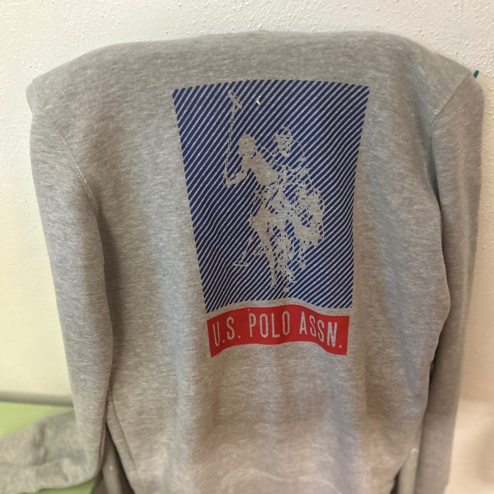 Boys US Polo Assn long sleeve hooded sweatshirt